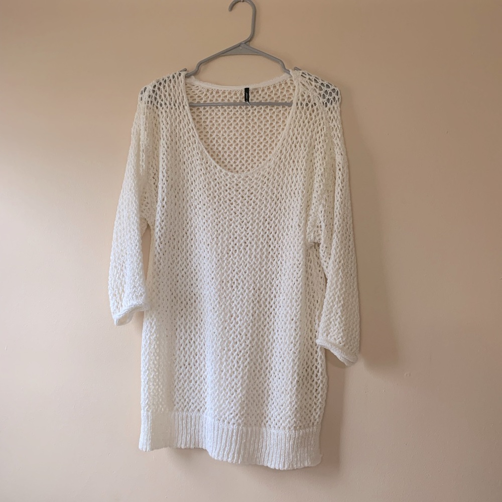 White Minidress || Crochet Minidress